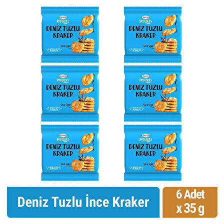 Crackfers Pretzel Deniz Tuzlu 35 gr x 6 Adet