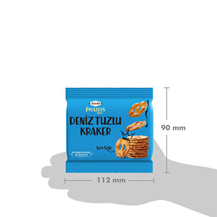 Crackfers Pretzel Deniz Tuzlu 35 gr x 6 Adet
