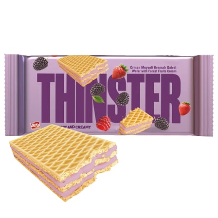 Thinster Orman Meyveli Kremalı Gofret 55 gr x 4 adet