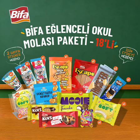 Bifa Eğlenceli Okul Molası Paketi – 18’li