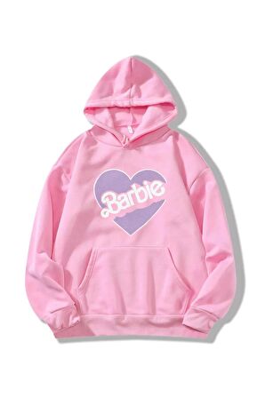 Unisex Barbie Baskılı Oversize Sweatshirt