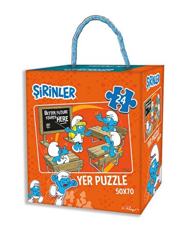 Şirinler Dev Yer Puzzle 24 Parça 