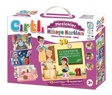 Meslekler Cırtlı Hikaye Kartları 