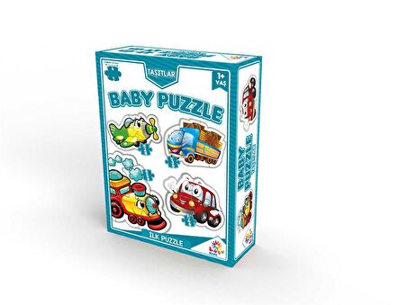 Laço Kids Taşıtları Öğreniyorum 1+ Yaş Büyük Boy Puzzle 2 - 3 - 4 - 5 Parça