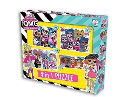 Lol 4 ü 1 Arada 3+ Yaş Büyük Boy Puzzle 24 - 36 - 48 - 60 Parça