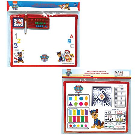 PW7914 Paw Patrol Abaküslü Yazı Tahtası