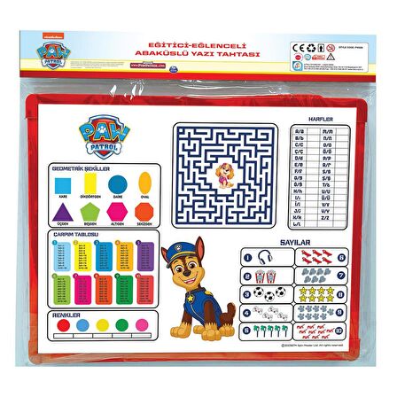 PW7914 Paw Patrol Abaküslü Yazı Tahtası