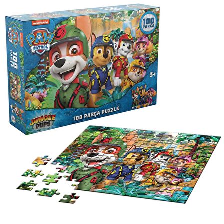 Paw Patrol Jungle Pups PW7929 3+ Yaş Orta Boy Puzzle 100 Parça