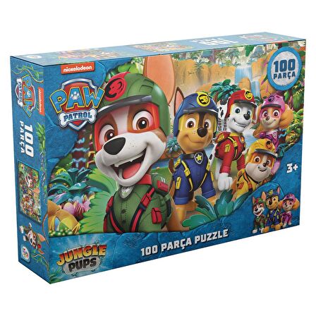 Paw Patrol Jungle Pups PW7929 3+ Yaş Orta Boy Puzzle 100 Parça