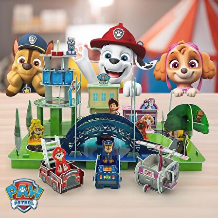 Paw Patrol 3D Puzzle Oyun Alanı 126 Parça