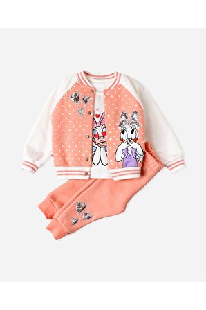 Pul Nakışlı Ördekli Bebek 3lü Takım Içi Pamuklu
