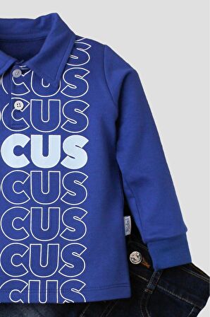 Bebek Polo Kot Pantolonlu Pamuklu Bayram Doğum Günü Düğün Nişan Mevlüt