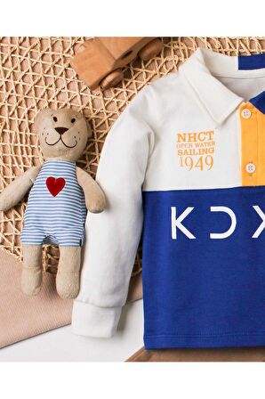 Erkek Bebek Pamuklu Polo Takım Pantolon Üst İkili Takım Düğün Doğum Günü Nişan Nikah Bayram