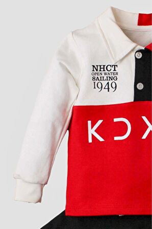 Erkek Bebek Pamuklu Polo Takım Pantolon Üst İkili Takım Düğün Doğum Günü Nişan Nikah Bayram