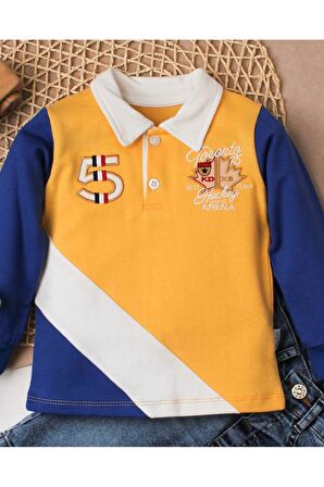 Erkek bebek pamuklu polo takım pantolon üst ikili takım düğün doğum günü nişan nikah bayram