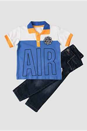 bebek polo yaka tişört %100 pamuklu ve şort