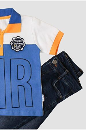 bebek polo yaka tişört %100 pamuklu ve şort