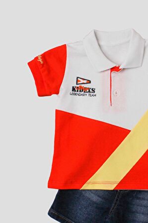 Erkek bebek pamuklu polo takım pantolon üst ikili takım düğün doğum günü nişan nikah bayram