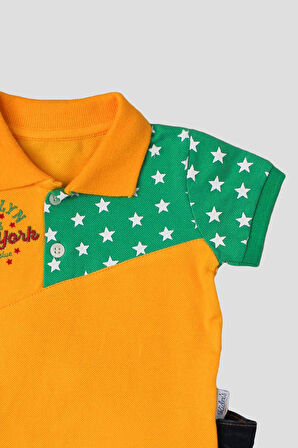 Broklyn Nakışlı Yıldız Baskılı Kaprili Lacoste Erkek 2'li Alt Üst Takım