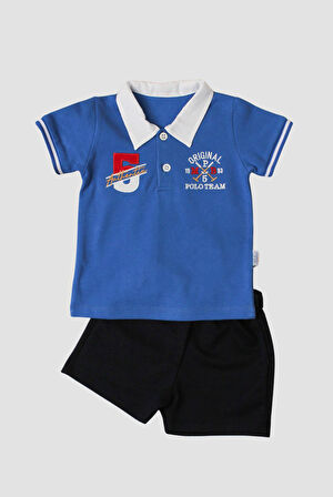 Original Polo Team Nakışlı Yaka Detaylı 2'li Alt Üst Takım