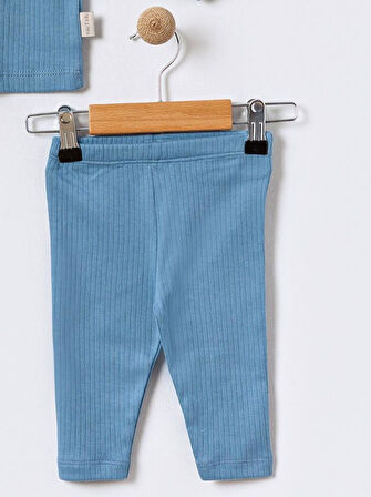 %100 Pamuklu  Fitilli Yenidogan Unisex  Kiz Erkek Pamuk Desenli  2'li Bebek Pijama Takımı