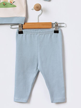 %100 Pamuklu  Yenidogan Unisex  Kiz Erkek Pamuk Desenli  2'li Bebek Pijama Takımı