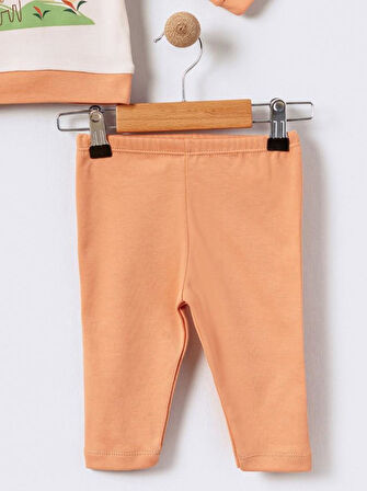 %100 Pamuklu  Yenidogan Unisex  Kiz Erkek Pamuk Desenli  2'li Bebek Pijama Takımı