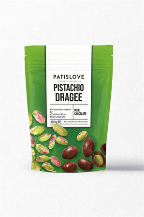 Patislove Sütlü Çikolatalı Antep Fıstığı Draje 100 g