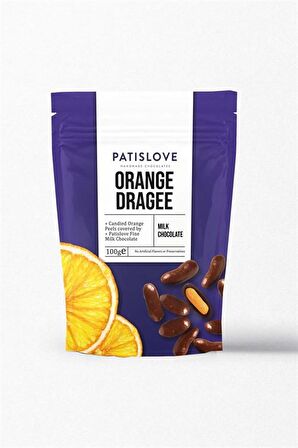 Patislove Sütlü Çikolatalı Portakal Draje 100 g