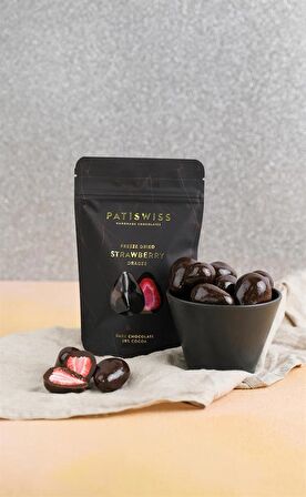 Bitter Çikolatalı Çilek Draje 80g x 6 adet 
