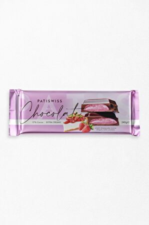 Çilekli Krema Dolgulu Sütlü Çikolata 240g