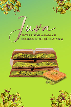 Juva Antep Fıstığı ve Kadayıflı Çikolata 60g