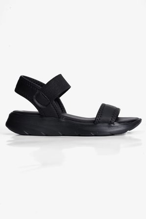 Kadın Sandalet Hafif Comfort Taban Elastik Bantlı Günlük Elyra Siyah