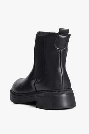 Kadın Chelsea Bot Lastikli Kalın Taban Chesy Siyah