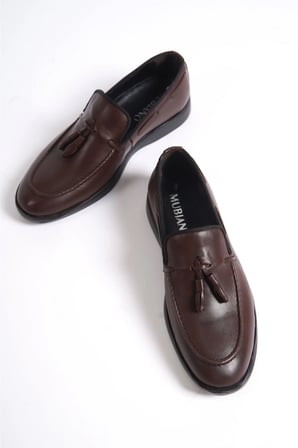 Mubiano Hakiki Deri MBD100-K Kahve Erkek Loafer & Günlük Ayakkabı