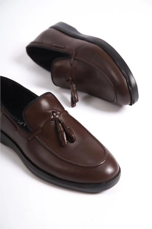 Mubiano Hakiki Deri MBD100-K Kahve Erkek Loafer & Günlük Ayakkabı