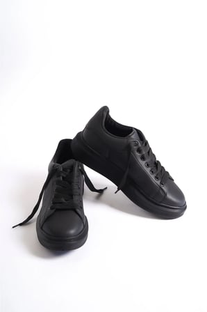 Mubiano MBMCQ1000-SS Erkek Kalın Taban Siyah/Siyah Sneaker & Spor Ayakkabı