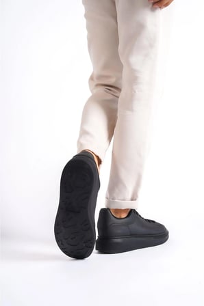 Mubiano MBMCQ1000-SS Erkek Kalın Taban Siyah/Siyah Sneaker & Spor Ayakkabı
