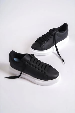 Mubiano MBMCQ1000-S Erkek Kalın Taban Siyah Sneaker & Spor Ayakkabı