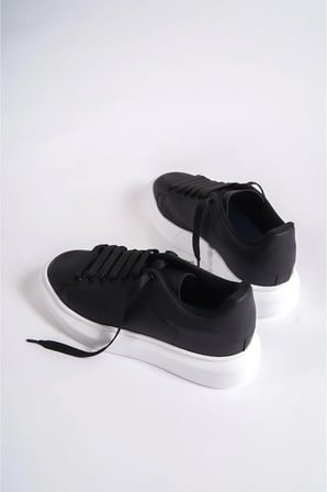 Mubiano MBMCQ1000-S Erkek Kalın Taban Siyah Sneaker & Spor Ayakkabı