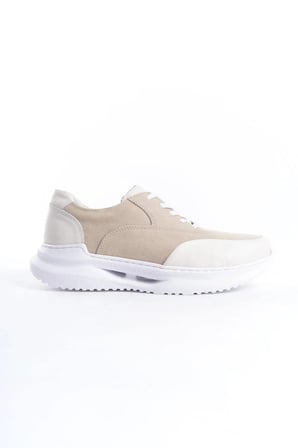 Mubiano Hakiki Deri MBKRY301-VZ Erkek Vizon Sneaker & Spor Ayakkabı