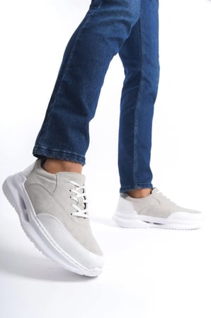 Mubiano Hakiki Deri MBKRY301-BJ Erkek Bej Sneaker & Spor Ayakkabı