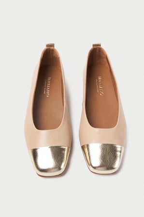 Mubiano Hakiki Deri Collection Kadın Babet Nude - MCSR1010 - N