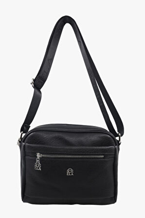 Kadın Siyah Çarpraz Askılı Çanta 67-7163