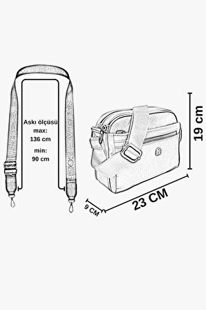Kadın Siyah Çarpraz Askılı Çanta 67-7163