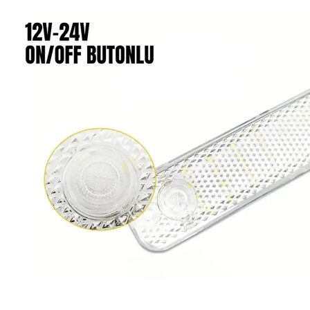 SHUIVAN Led Aydınlatma On/Off Butonlu 5w 12v/24v - Beyaz Işık