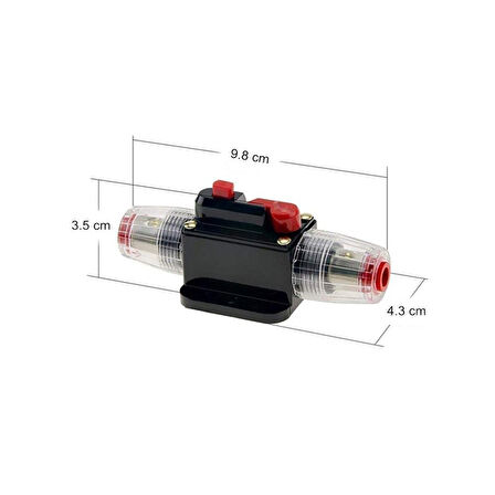SHUIVAN DC Sigorta 50Ah Otomatik Sigorta Devre Kesici