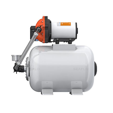 Seaflo Hidrofor + Basınç Tankı Seti 18.9 Lt/Dk 8 Litre Tank - 12v