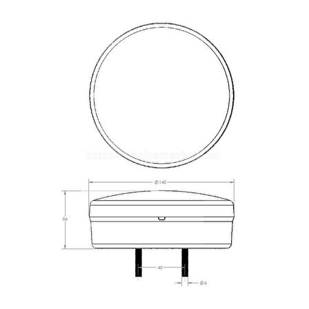 SHUIVAN Karavan Stop Lambası Neon Led Hamburger Tip 12v