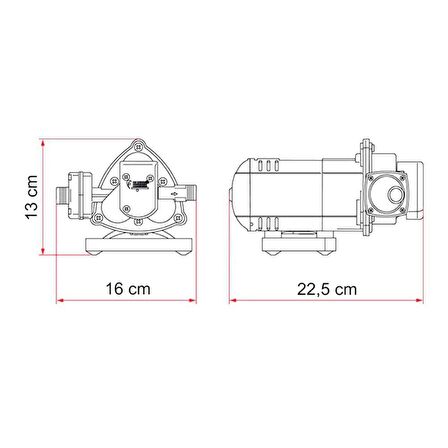 Fiamma Aqua 8 Hidrofor 10 Litre/Dk 1,5 Bar - 12v